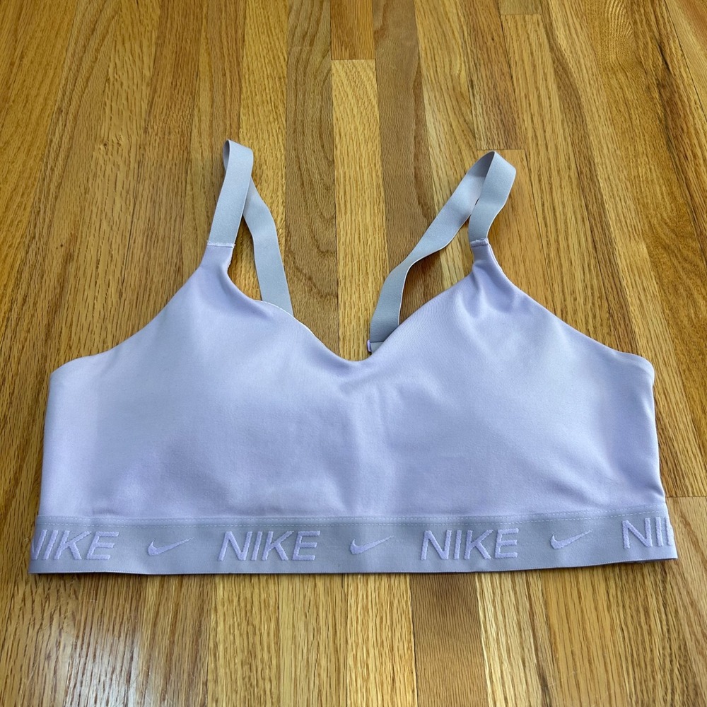 Nike Indy Dri-FIT Light Support Sports Bra Lavender Purple Large